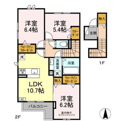 仮称）D-room赤池箕ノ手Ⅰの物件間取画像